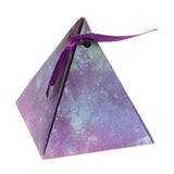 Maxbell 50 Starry Sky Triangle Candy Sweet Boxes Wedding Party Favor Decor Fuchsia