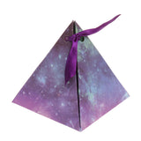 Maxbell 50 Starry Sky Triangle Candy Sweet Boxes Wedding Party Favor Decor Fuchsia