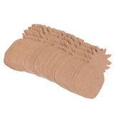 Maxbell 100 Pieces Kraft Paper Pineapple Earring Display Tags Cards Jewellery Holder