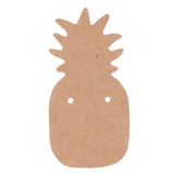 Maxbell 100 Pieces Kraft Paper Pineapple Earring Display Tags Cards Jewellery Holder