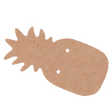 Maxbell 100 Pieces Kraft Paper Pineapple Earring Display Tags Cards Jewellery Holder