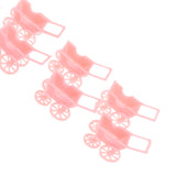 Maxbell 12pcs Cute Plastic Mini Carts Kids Toys Baby Shower Party Favors Pink