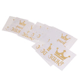 Maxbell 12x Metallic Team Bride Groom Temporary Tattoos Wedding Stickers Gold 2