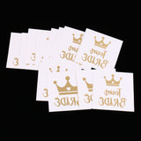 Maxbell 12x Metallic Team Bride Groom Temporary Tattoos Wedding Stickers Gold 2