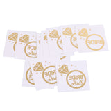 Maxbell 12x Metallic Team Bride Groom Temporary Tattoos Wedding Stickers Gold 3