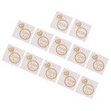 Maxbell 12x Metallic Team Bride Groom Temporary Tattoos Wedding Stickers Gold 3