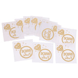 Maxbell 12x Metallic Team Bride Groom Temporary Tattoos Wedding Stickers Gold 3