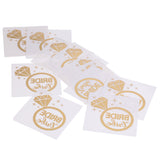 Maxbell 12x Metallic Team Bride Groom Temporary Tattoos Wedding Stickers Gold 3