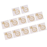 Maxbell 12x Metallic Team Bride Groom Temporary Tattoos Wedding Stickers Gold 3