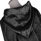Maxbell Adult Hooded Cape Costume Gothic Devil Cloak Medieval Witch Dress Up Black