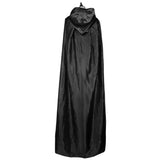 Maxbell Adult Hooded Cape Costume Gothic Devil Cloak Medieval Witch Dress Up Black