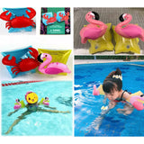 Maxbell 2 Pieces Inflatable Swimming Arm Rings Bands Safety Air Sleeves Flamingo