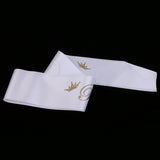 Maxbell White Prom Sash Wedding Graduation Leavers Do Ball Birthday Party Prom queen