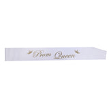Maxbell White Prom Sash Wedding Graduation Leavers Do Ball Birthday Party Prom queen