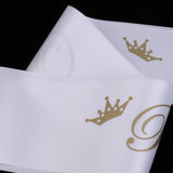 Maxbell White Prom Sash Wedding Graduation Leavers Do Ball Birthday Party Prom queen