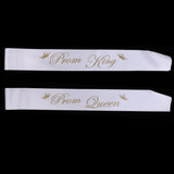 Maxbell White Prom Sash Wedding Graduation Leavers Do Ball Birthday Party Prom queen