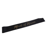 Maxbell Maid of Honour Writing Satin Ribbon Sash Bridal Shower Party Accessories