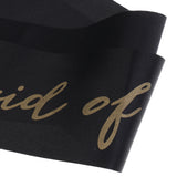 Maxbell Maid of Honour Writing Satin Ribbon Sash Bridal Shower Party Accessories