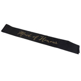 Maxbell Maid of Honour Writing Satin Ribbon Sash Bridal Shower Party Accessories
