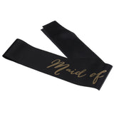 Maxbell Maid of Honour Writing Satin Ribbon Sash Bridal Shower Party Accessories
