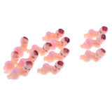 Maxbell 50 Pieces Mini Sleeping Baby Figure Baby Shower Favor Party Table Decor Pink