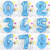 Maxbell All Numbers Star Foil Balloons Birthday Anniversary Party Decor Number 2