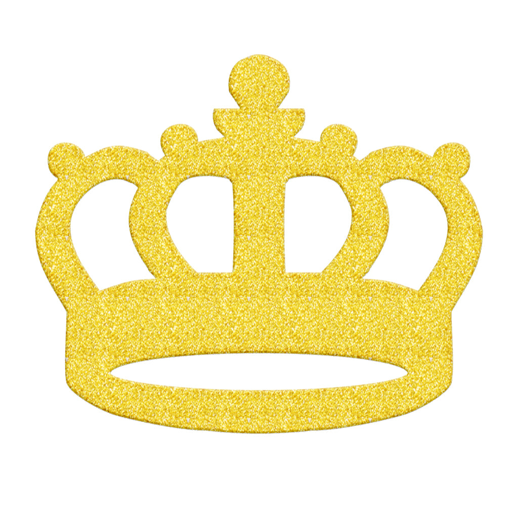 Maxbell 20 Pieces Glitter Crown DIY Cake Toppers Christmas Birthday Picks Gold