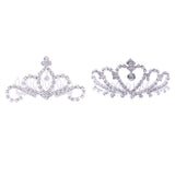 Maxbell Princess Crown Tiara Crystal Hair Comb Wedding Bride Girls Hair Accessory #1
