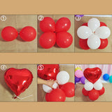 Maxbell All Numbers Crown Balloons Column Set Happy Birthday Arch Garland Number 1