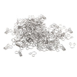 Maxbell Set of 50 Hook Eyes Underwear Clasp Fasteners Sewing On Buckle  Silver