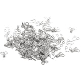 Maxbell Set of 50 Hook Eyes Underwear Clasp Fasteners Sewing On Buckle  Silver