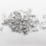 Maxbell Set of 50 Hook Eyes Underwear Clasp Fasteners Sewing On Buckle  Silver