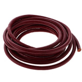 Maxbell 2 Meter 4mm Real Round Leather Cord Jewelry Beading Making String Red Coffee