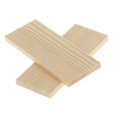 Maxbell 10 Pieces 10cm Natural Pine Wood Rectangle Board Panel for Arts Craft