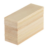 Maxbell 10 Pieces 10cm Natural Pine Wood Rectangle Board Panel for Arts Craft