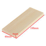 Maxbell 10 Pieces 10cm Natural Pine Wood Rectangle Board Panel for Arts Craft