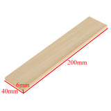 Maxbell 10 Pieces 20cm Natural Pine Wood Rectangle Board Panel for Arts Craft