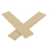 Maxbell 10 Pieces 20cm Natural Pine Wood Rectangle Board Panel for Arts Craft