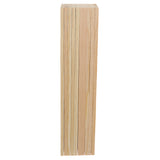 Maxbell 10 Pieces 30cm Natural Pine Wood Rectangle Board Panel for Arts Craft