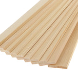 Maxbell 10 Pieces 30cm Natural Pine Wood Rectangle Board Panel for Arts Craft