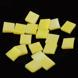 Maxbell 250 Pieces Vitreous Glass Mosaic Tiles for Arts DIY Crafts Yellow