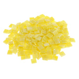 Maxbell 250 Pieces Vitreous Glass Mosaic Tiles for Arts DIY Crafts Yellow