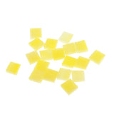 Maxbell 250 Pieces Vitreous Glass Mosaic Tiles for Arts DIY Crafts Yellow