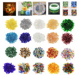 Maxbell 250 Pieces Vitreous Glass Mosaic Tiles for Arts DIY Crafts Yellow