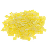 Maxbell 250 Pieces Vitreous Glass Mosaic Tiles for Arts DIY Crafts Yellow