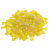 Maxbell 250 Pieces Vitreous Glass Mosaic Tiles for Arts DIY Crafts Yellow