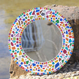 Maxbell 250 Pieces Vitreous Glass Mosaic Tiles for Arts DIY Crafts White