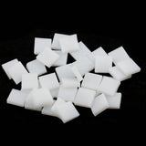 Maxbell 250 Pieces Vitreous Glass Mosaic Tiles for Arts DIY Crafts White