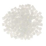Maxbell 250 Pieces Vitreous Glass Mosaic Tiles for Arts DIY Crafts White