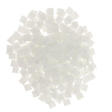 Maxbell 250 Pieces Vitreous Glass Mosaic Tiles for Arts DIY Crafts White